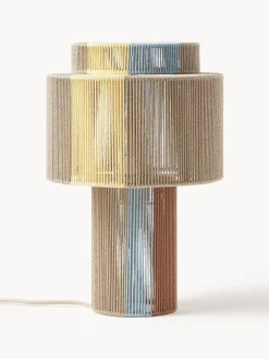 Lampada da tavolo con fili di lino Lace