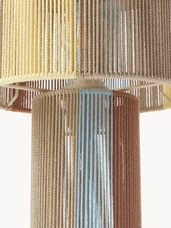 Lampada da tavolo con fili di lino Lace