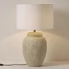 Lampada da tavolo grande con base in ceramica Bodhi