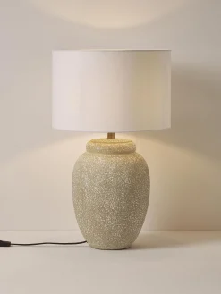 Lampada da tavolo grande con base in ceramica Bodhi
