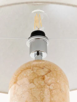 Lampada da tavolo grande con base in marmo Gia