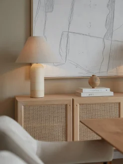 Lampada da tavolo grande con base in marmo Gia