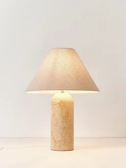 Lampada da tavolo grande con base in marmo Gia