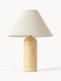 Lampada da tavolo grande con base in marmo Gia