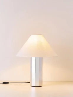 Lampada da tavolo grande con base in metallo Lima