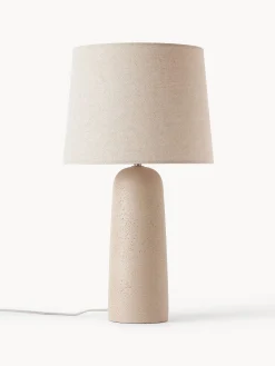 Lampada da tavolo grande con base in cemento Kaya