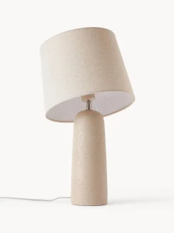 Lampada da tavolo grande con base in cemento Kaya