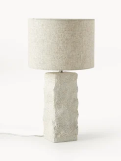 Lampada da tavolo grande con base in cemento Kiri