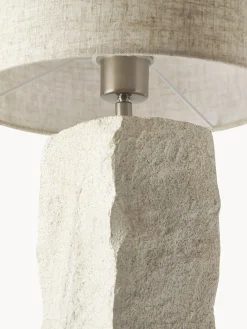 Lampada da tavolo grande con base in cemento Kiri