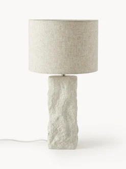 Lampada da tavolo grande con base in cemento Kiri