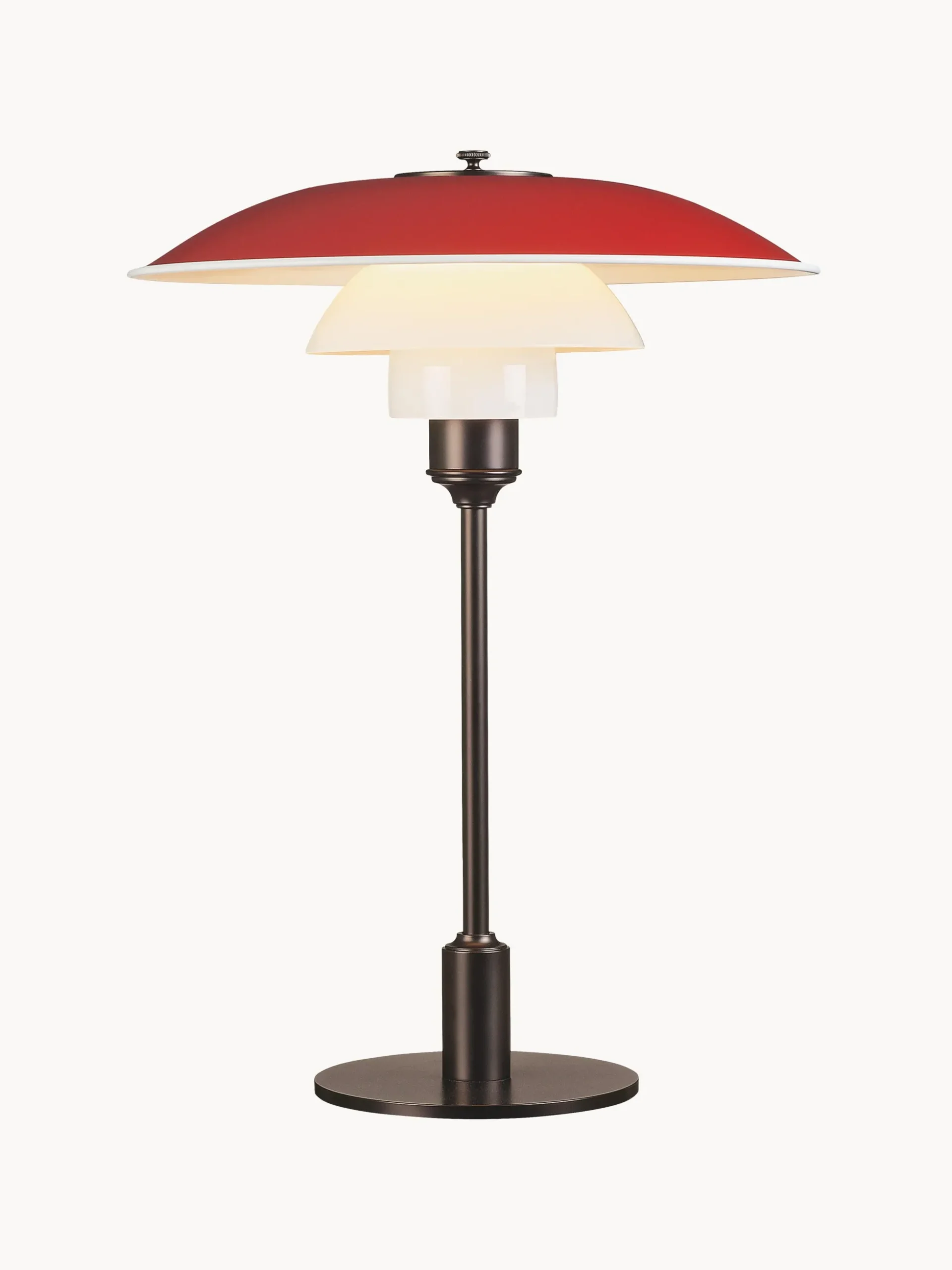 Lampada da tavolo grande in vetro soffiato PH 3½-2½