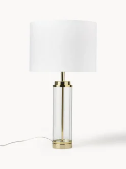 Lampada da tavolo grande con base in vetro Gabor