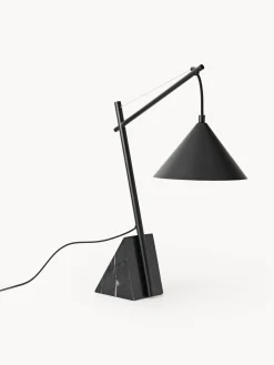 Lampada da tavolo grande con base in marmo Reyna