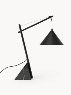 Lampada da tavolo grande con base in marmo Reyna
