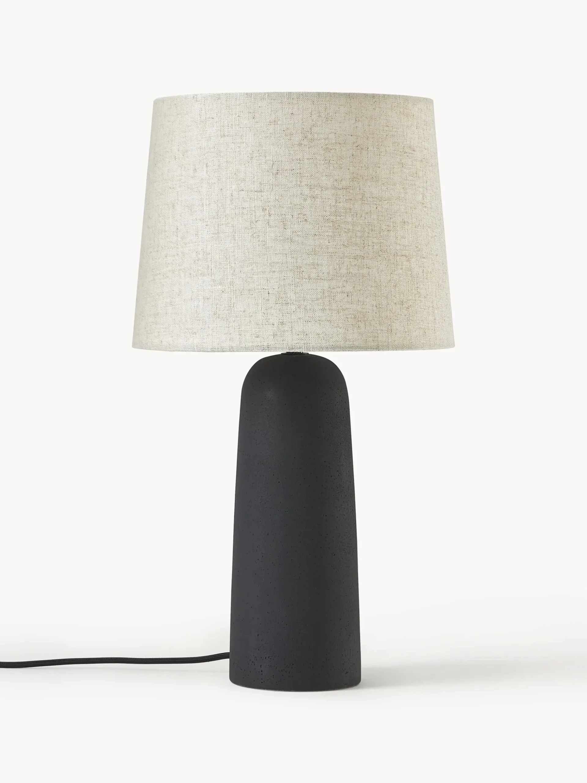Lampada da tavolo grande con base in cemento Kaya