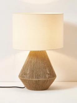 Lampada da tavolo in iuta Cecillia