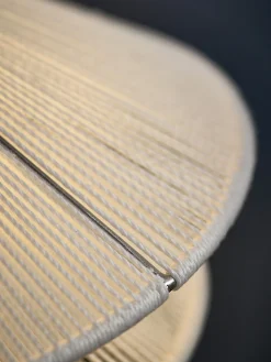 Lampada da tavolo in lino con luce regolabile Kiku