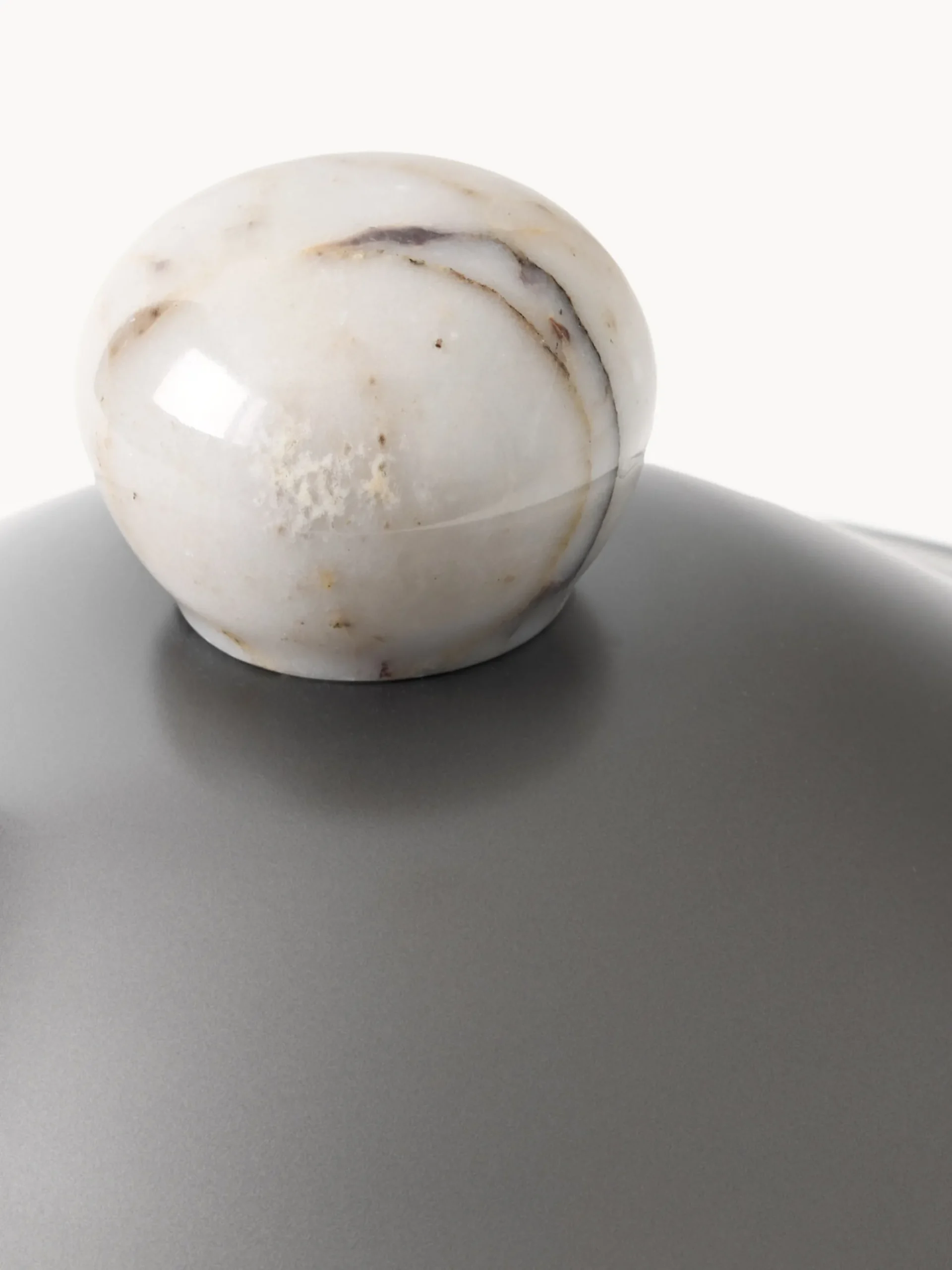 Lampada da tavolo in marmo Calacatta Viola Elaia, varie misure