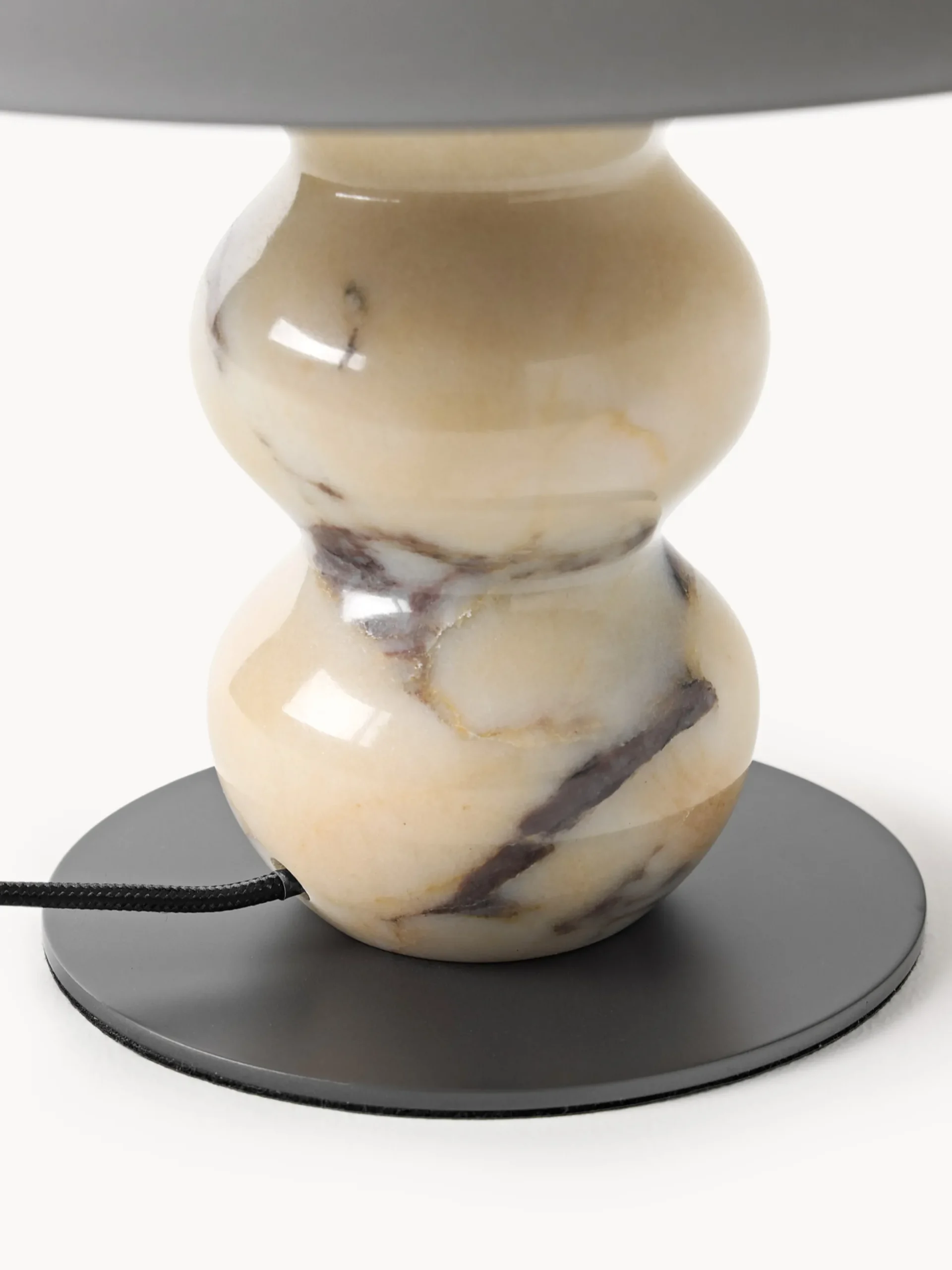 Lampada da tavolo in marmo Calacatta Viola Elaia, varie misure