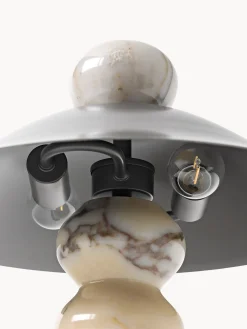 Lampada da tavolo in marmo Calacatta Viola Elaia, varie misure