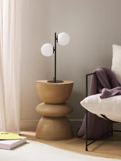Lampada da tavolo in vetro opale Atlanta