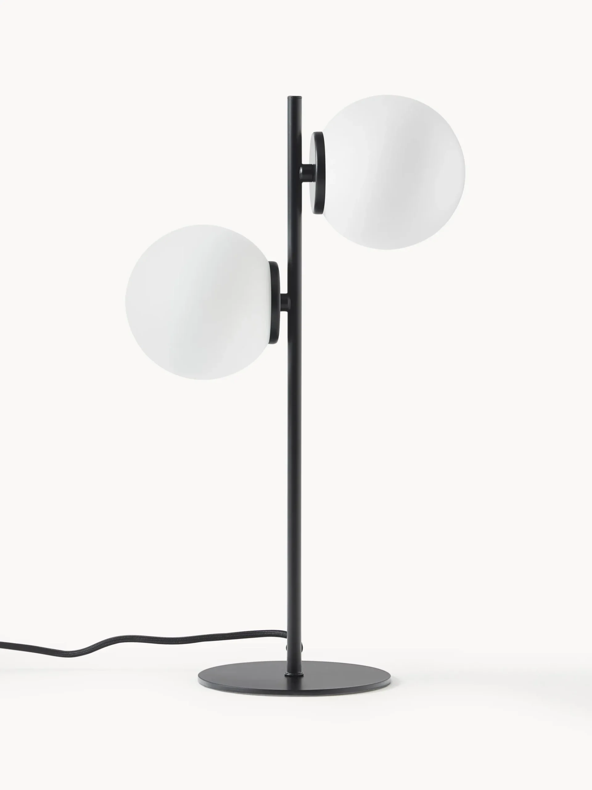 Lampada da tavolo in vetro opale Atlanta