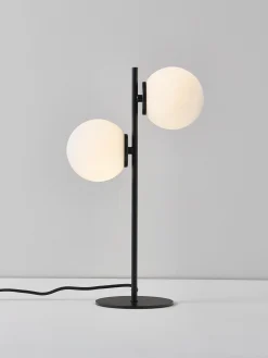 Lampada da tavolo in vetro opale Atlanta