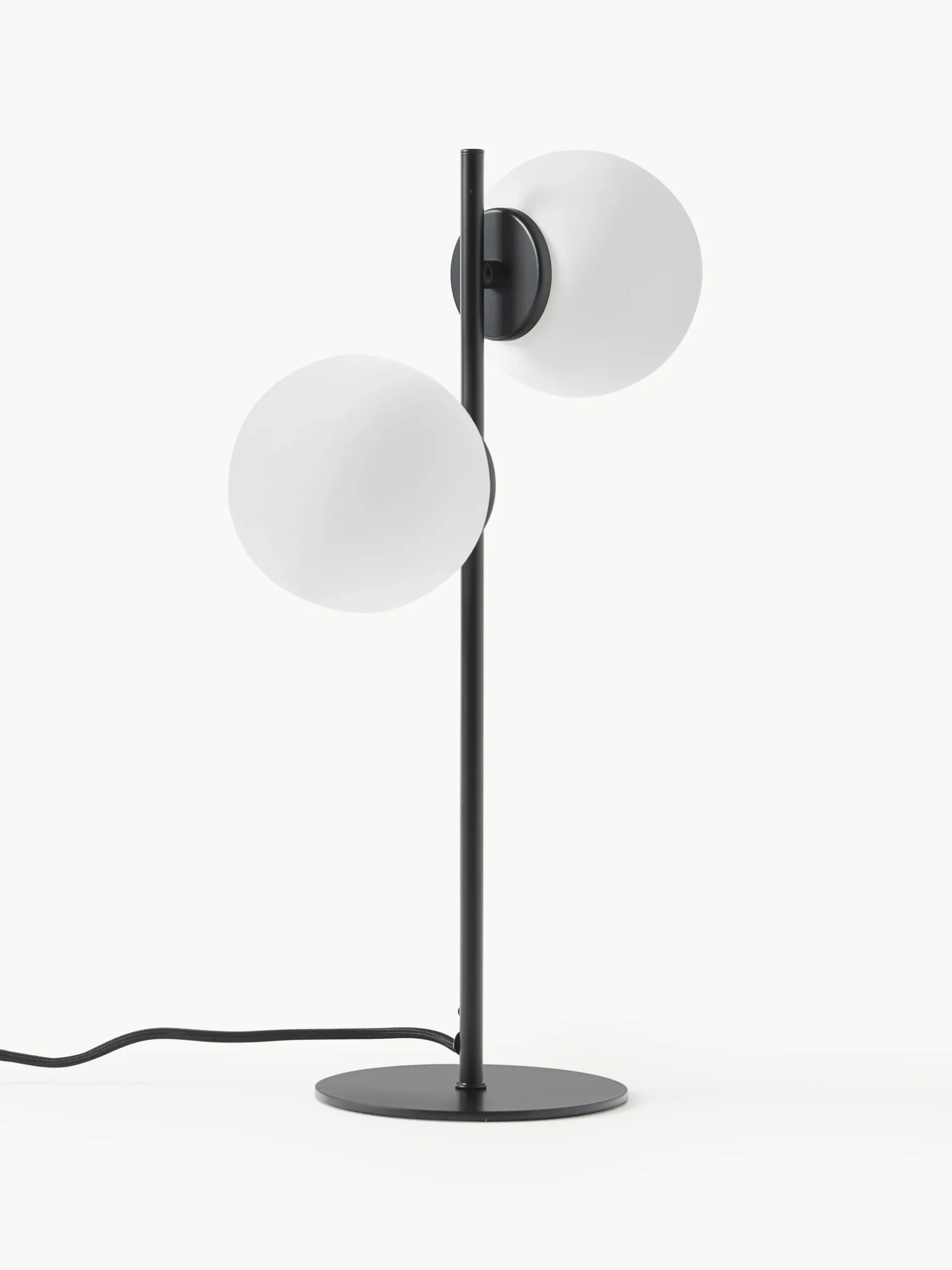 Lampada da tavolo in vetro opale Atlanta