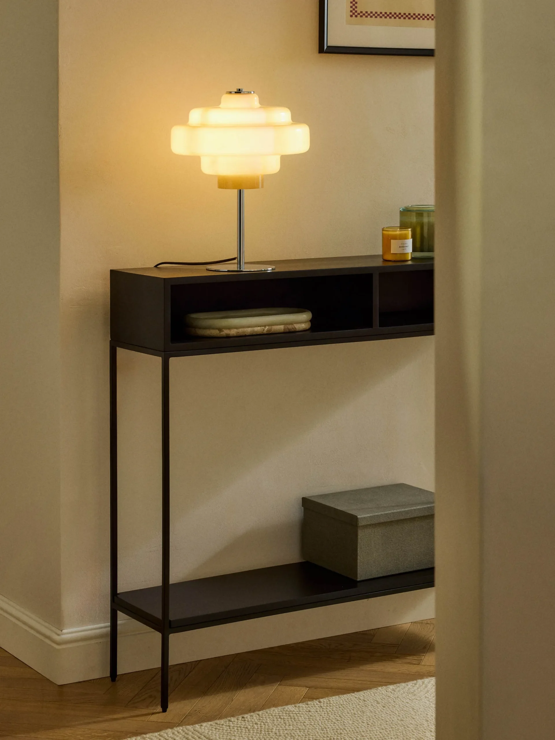 Lampada da tavolo in vetro Millie