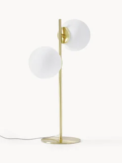 Lampada da tavolo in vetro opale Atlanta