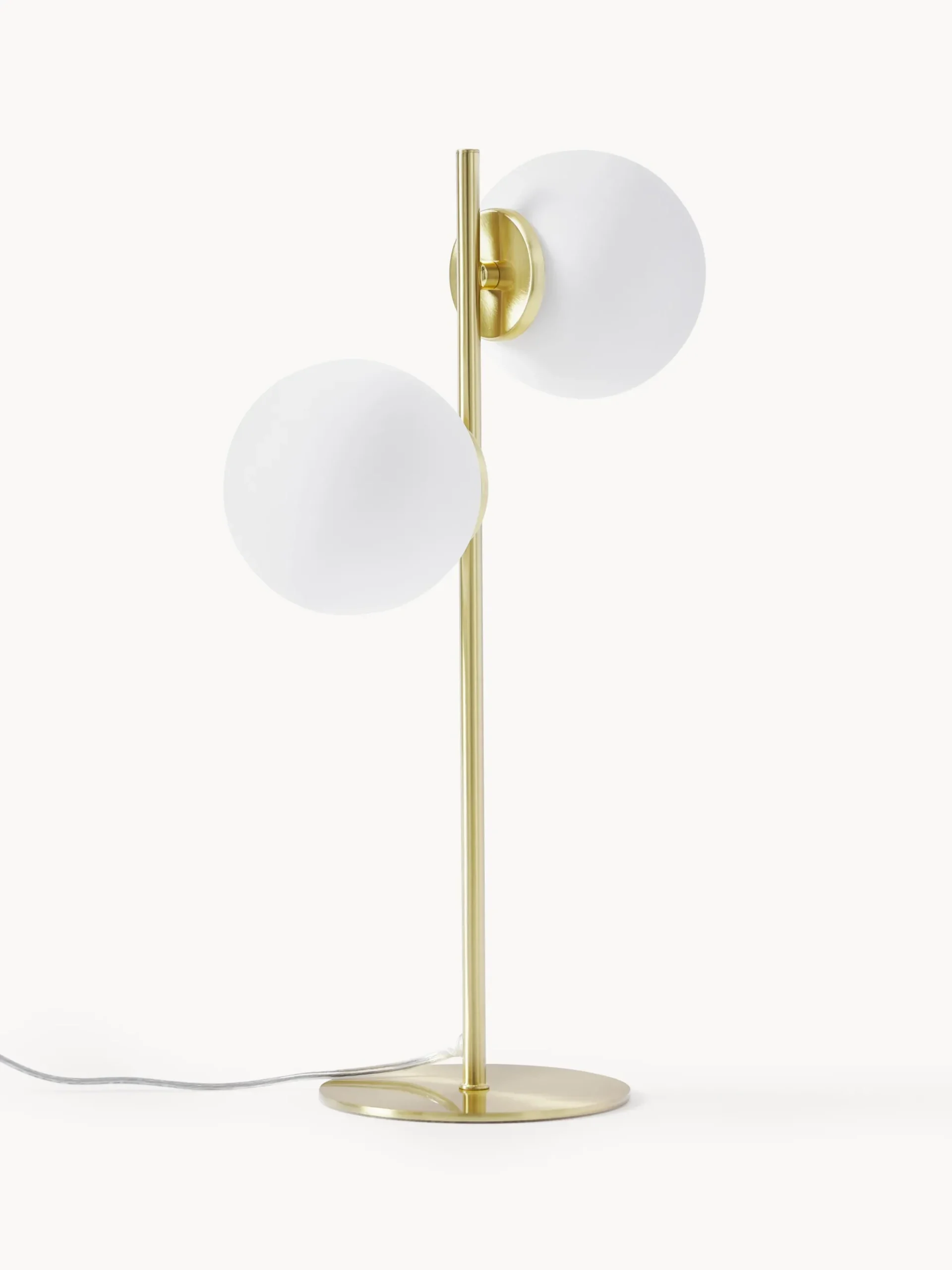 Lampada da tavolo in vetro opale Atlanta