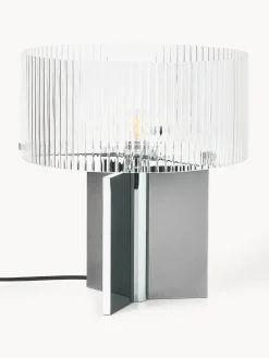 Lampada da tavolo in vetro millerighe Emmi