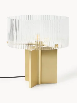 Lampada da tavolo in vetro millerighe Emmi