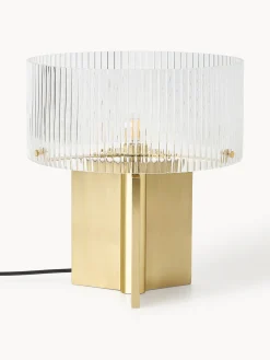 Lampada da tavolo in vetro millerighe Emmi