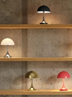 Lampada da tavolo piccola portatile a LED Panthella 160, design Verner Panton