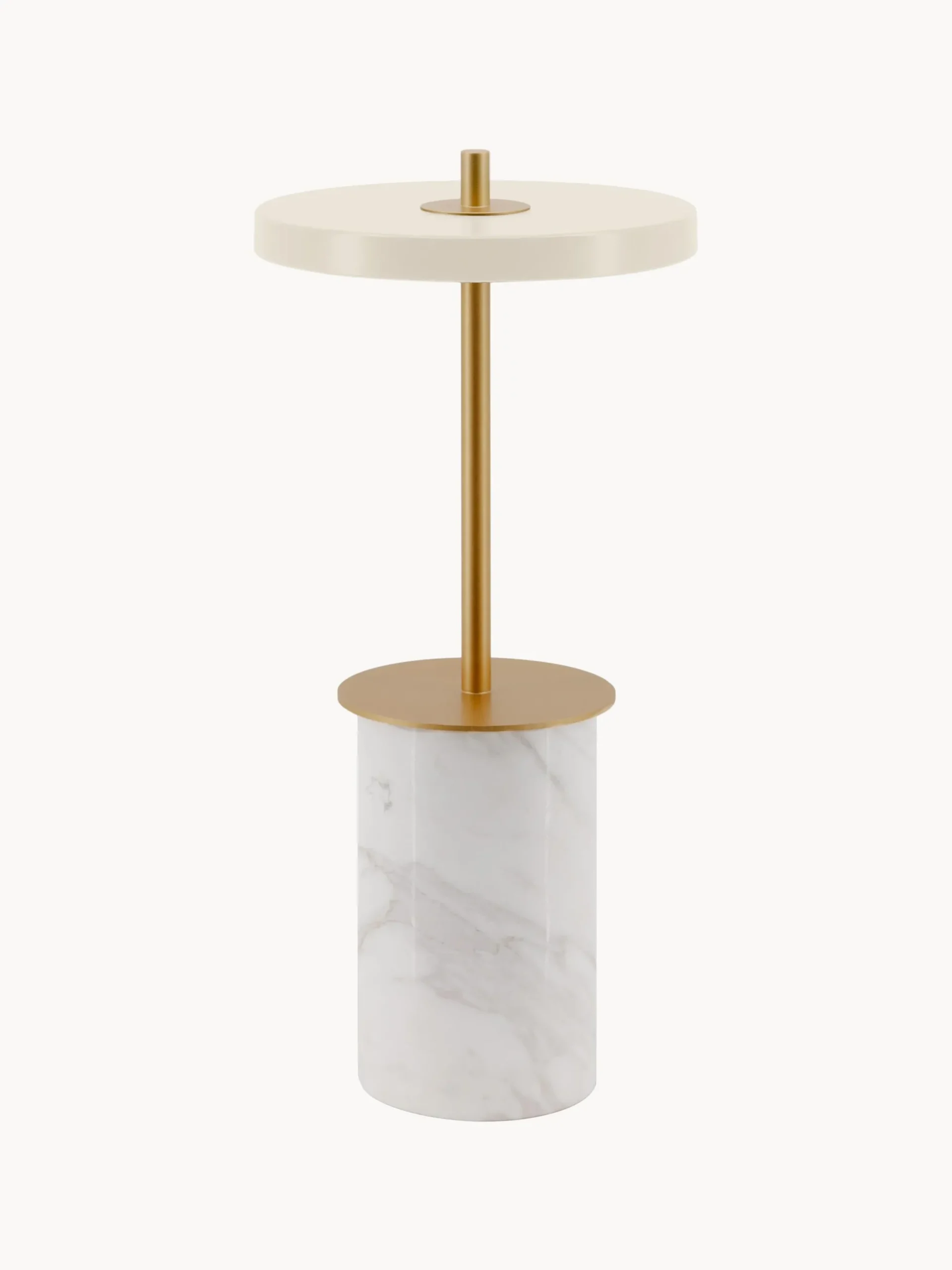 Lampada da tavolo piccola portatile a LED con luce regolabile Asteria Move Mini