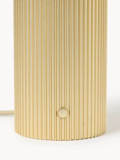 Lampada da tavolo piccola a LED con base millerighe Elna