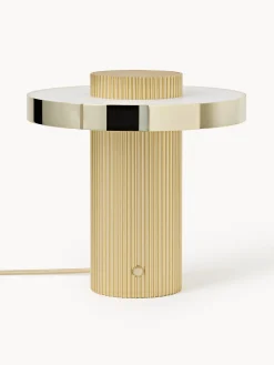 Lampada da tavolo piccola a LED con base millerighe Elna
