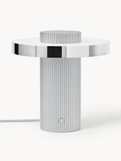 Lampada da tavolo piccola a LED con base millerighe Elna