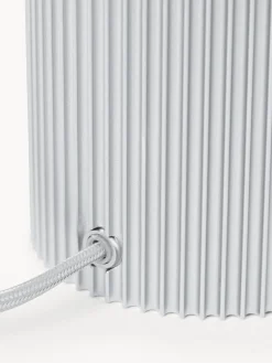 Lampada da tavolo piccola a LED con base millerighe Elna