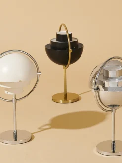 Lampada da tavolo portatile con luce regolabile Multi-Lite, orientabile