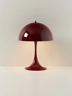Lampada da tavolo portatile a LED con luce regolabile Panthella 250, Design Verner Panton