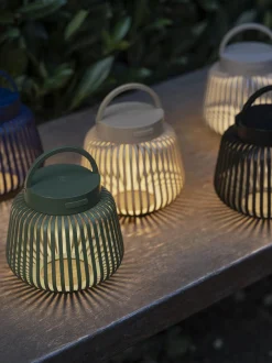 Lampada da tavolo portatile a LED per esterni Lito, alt. 12 cm