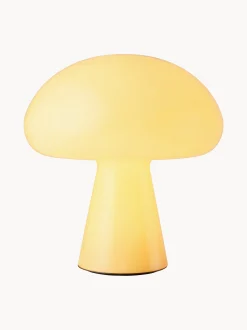 Lampada da tavolo portatile a LED in vetro soffiato con luce regolabile Obello