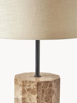 Lampada da terra con base in marmo Elanor
