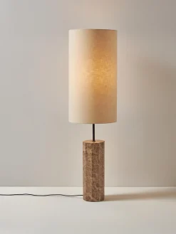 Lampada da terra con base in marmo Elanor