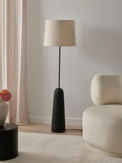 Lampada da terra con base in cemento Kaya