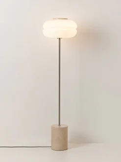 Lampada da terra con base in marmo Bun