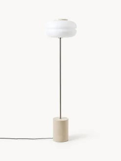 Lampada da terra con base in marmo Bun