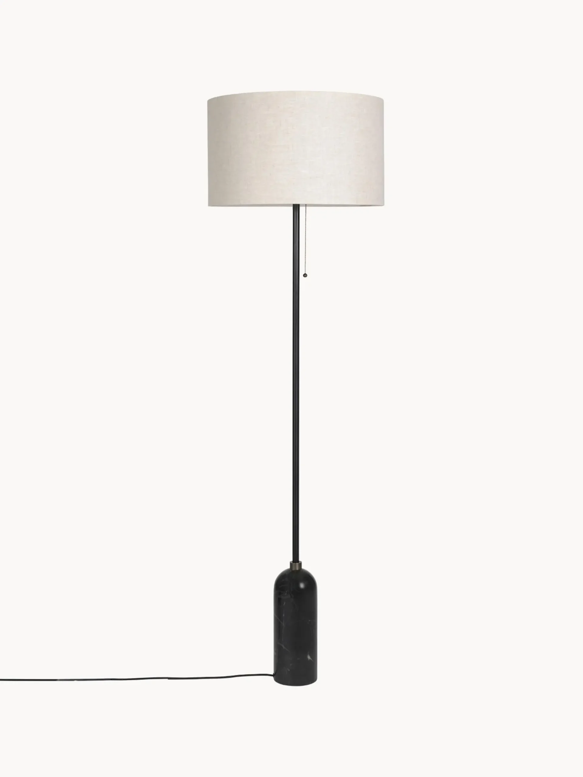 Lampada da terra con luce regolabile e base in marmo Gravity
